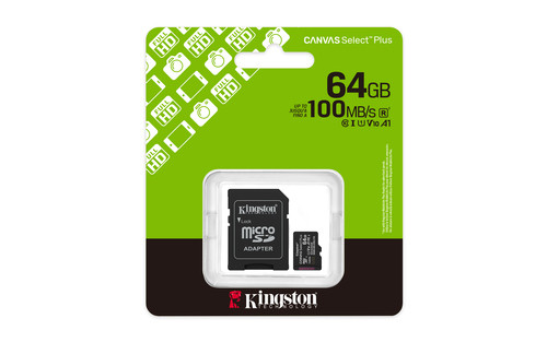 KINGSTON MicroSDXC 64GB GEN3 / Class 10 / Adaptador SD