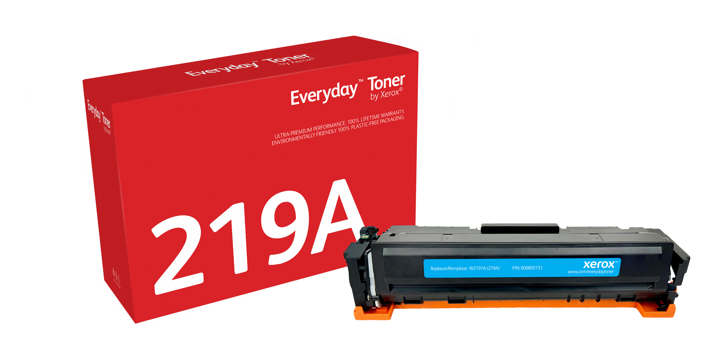 XEROX Everyday Cyan Toner para HP 219A (W2191A), Standard Capacity