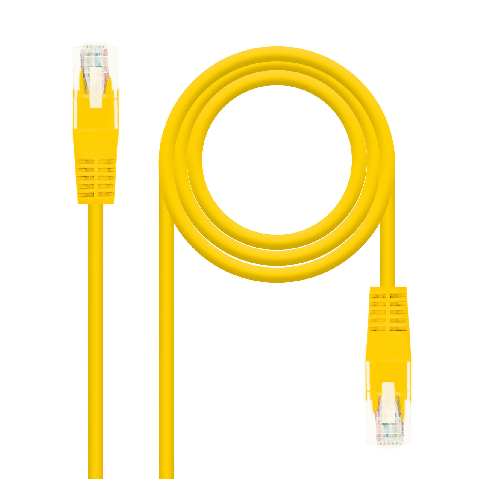 NANOCABLE CABLE RED LATIGUILLO CAT.6 UTP AWG24 AMARILLO 1.0M