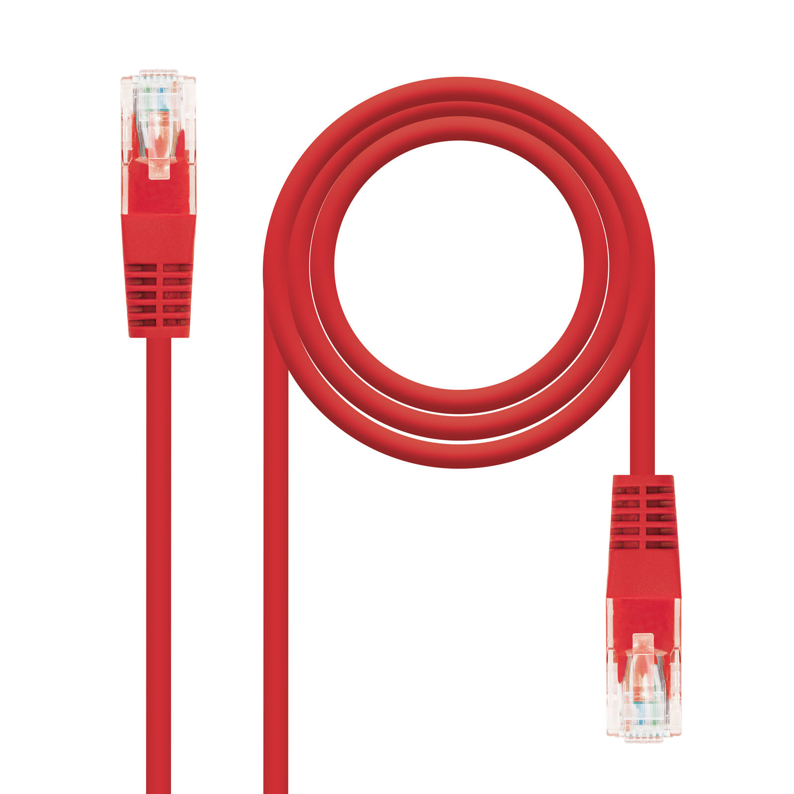 NANOCABLE CABLE RED LATIGUILLO CAT.6 UTP AWG24, ROJO, 2.0 M