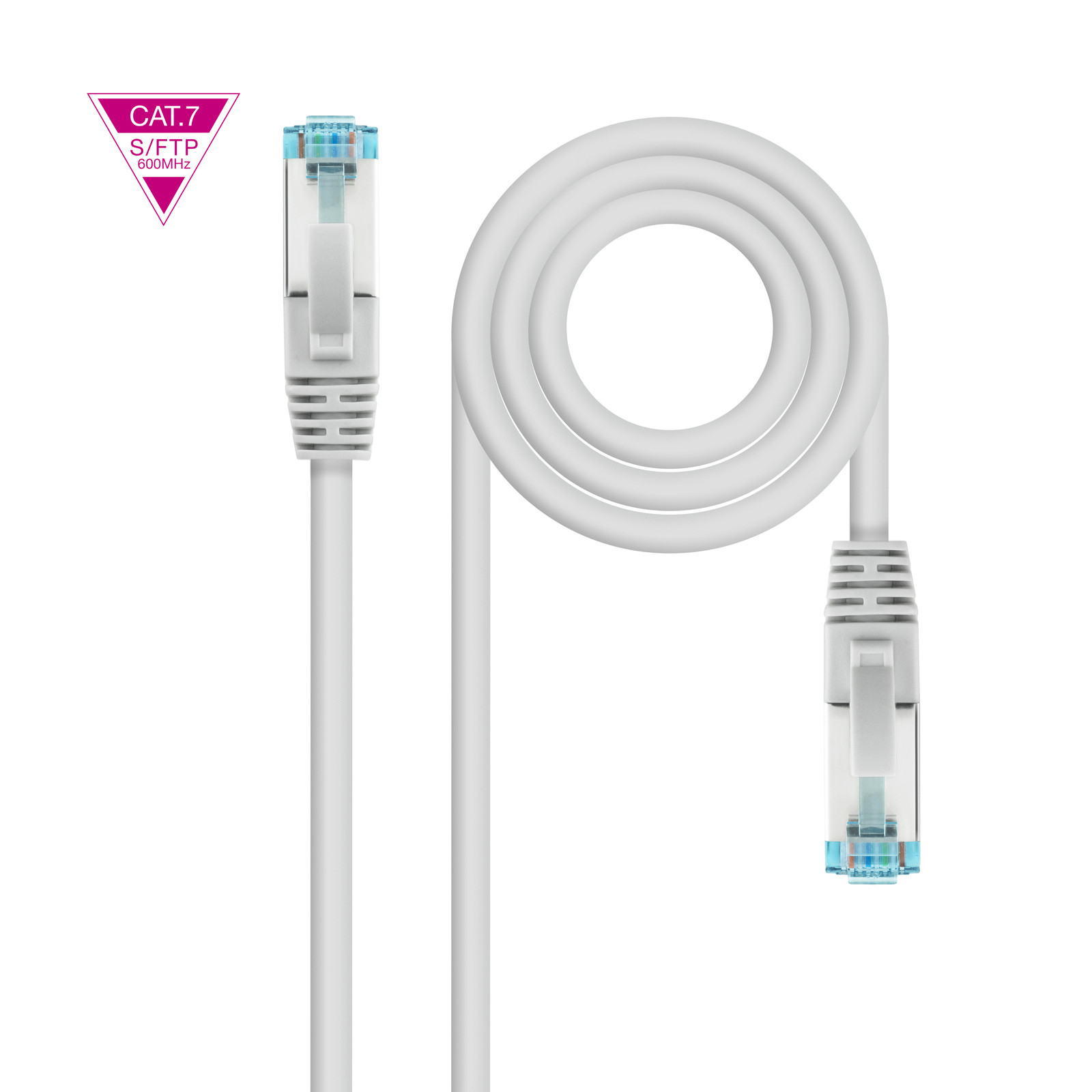NANOCABLE CABLE RED LATIGUI CAT.7 LSZH SFTP PIMF AWG26 30 CM