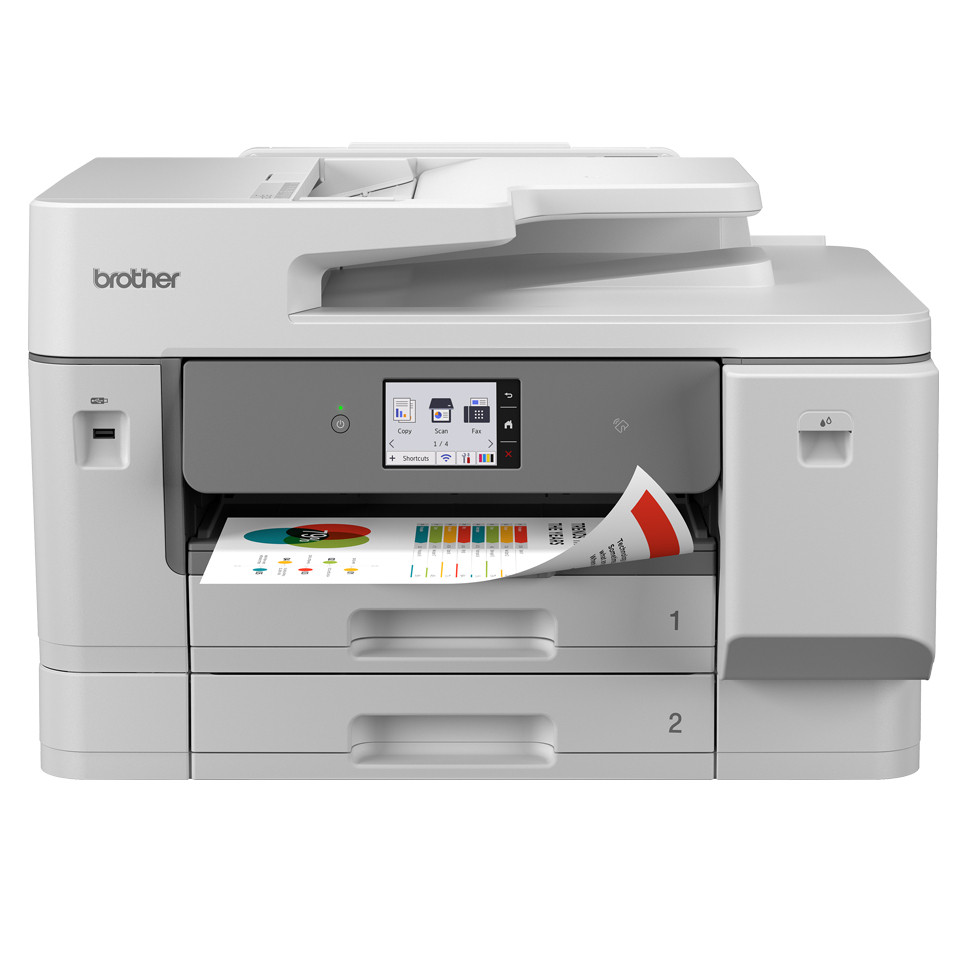 BROTHER Impresora multifuncion profesional de tinta A3, WiFi, doble bandeja, doble cara hasta A3 en todas las funciones y cartuchos XL muy economicos.