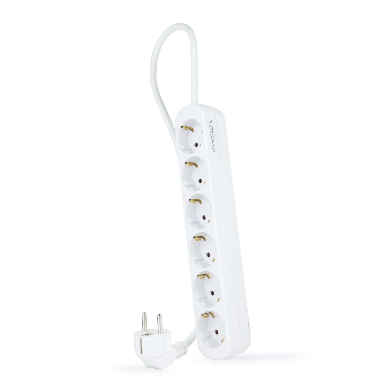 NANOCABLE REGLETA 6 TOMAS, 1.4 M BLANCA
