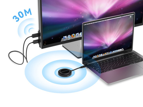 CONCEPTRONIC ATHERIC01B  Kit de pantalla inalambrico USB-C a HDMI 1080P