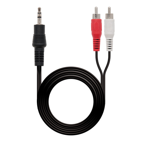 NANOCABLE CABLE AUDIO ESTEREO, 3.5/M-2xRCA/M, 1.5 M