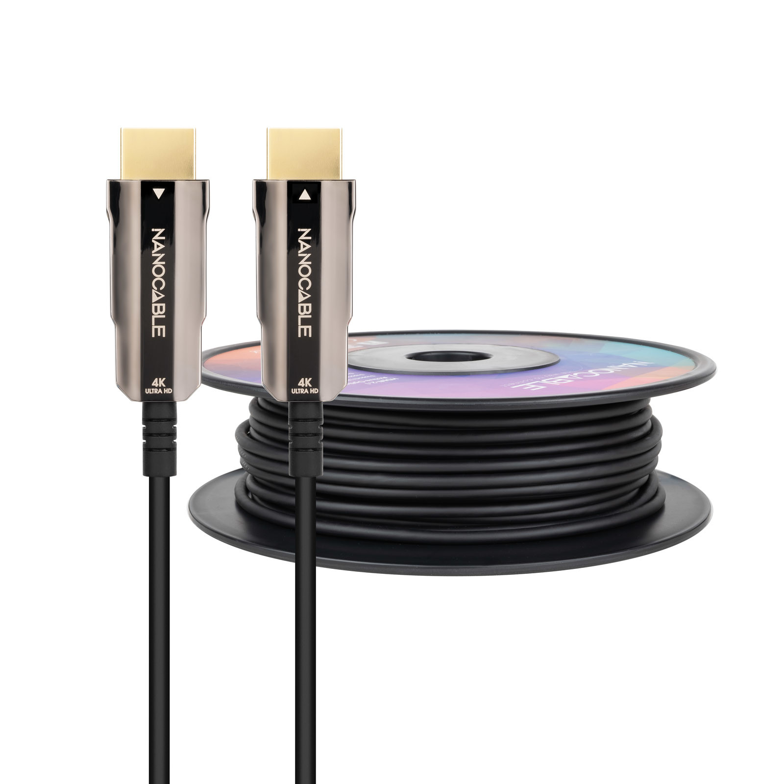 NANOCABLE CABLE HDMI V2.0 AOC 4K@60HZ 18Gbps NEGRO 30 M