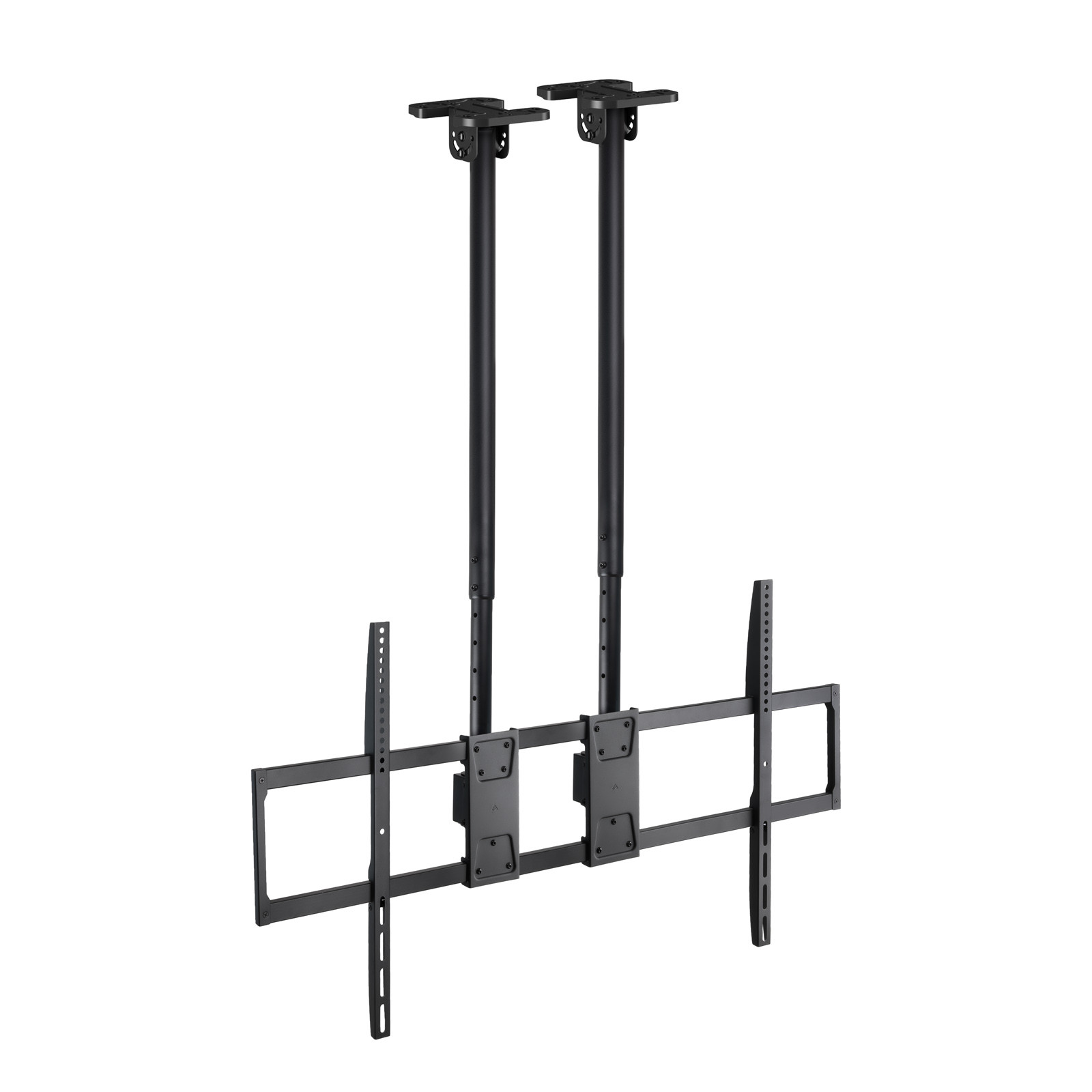 TOOQ SOPORTE TECHO DOBLE MASTIL PANTALLAS 60-120" NEGRO