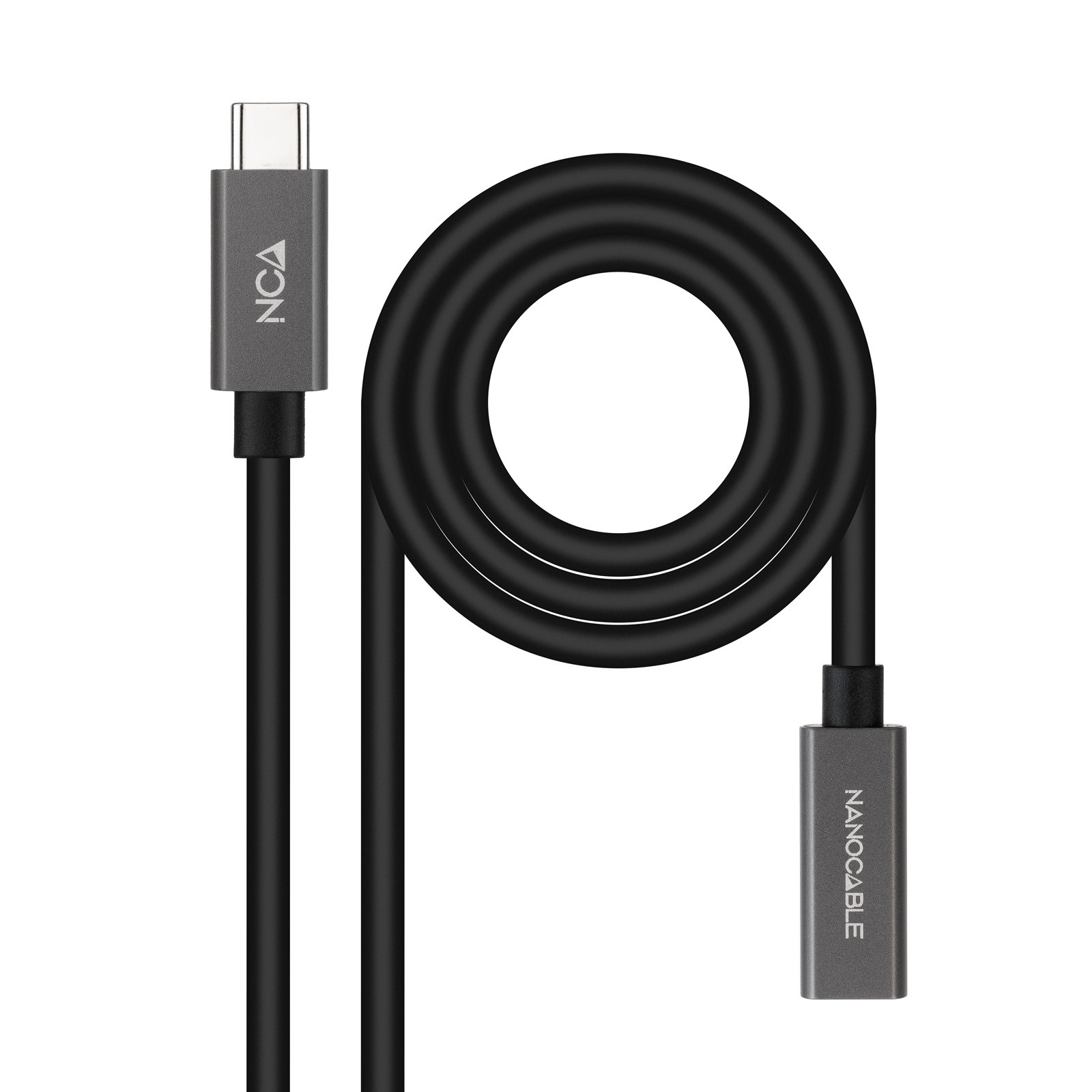 NANOCABLE Cable Prolongador USB-C 3.2 Gen2x2 20Gbps 3A, 4K/60Hz, USB-C/M-USB-C/H, Negro, 1.5 m, 1,5 m, USB C, USB C, USB 3.2 Gen 2x2, 20 Gbit/s, Negro