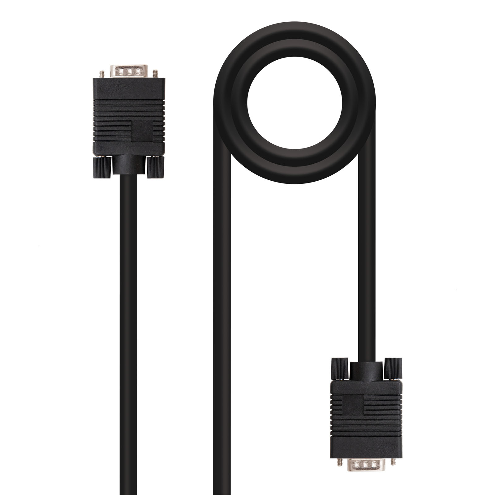 NANOCABLE CABLE VGA HDB15/M-HDB15/M 1.8 M, 1,8 m, VGA (D-Sub), VGA (D-Sub), Macho, Macho, Negro