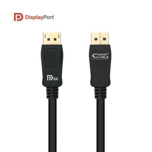 NANOCABLE 10.15.2502, 2 m, DisplayPort, DisplayPort, Macho, Macho, 7680 x 4320 Pixeles
