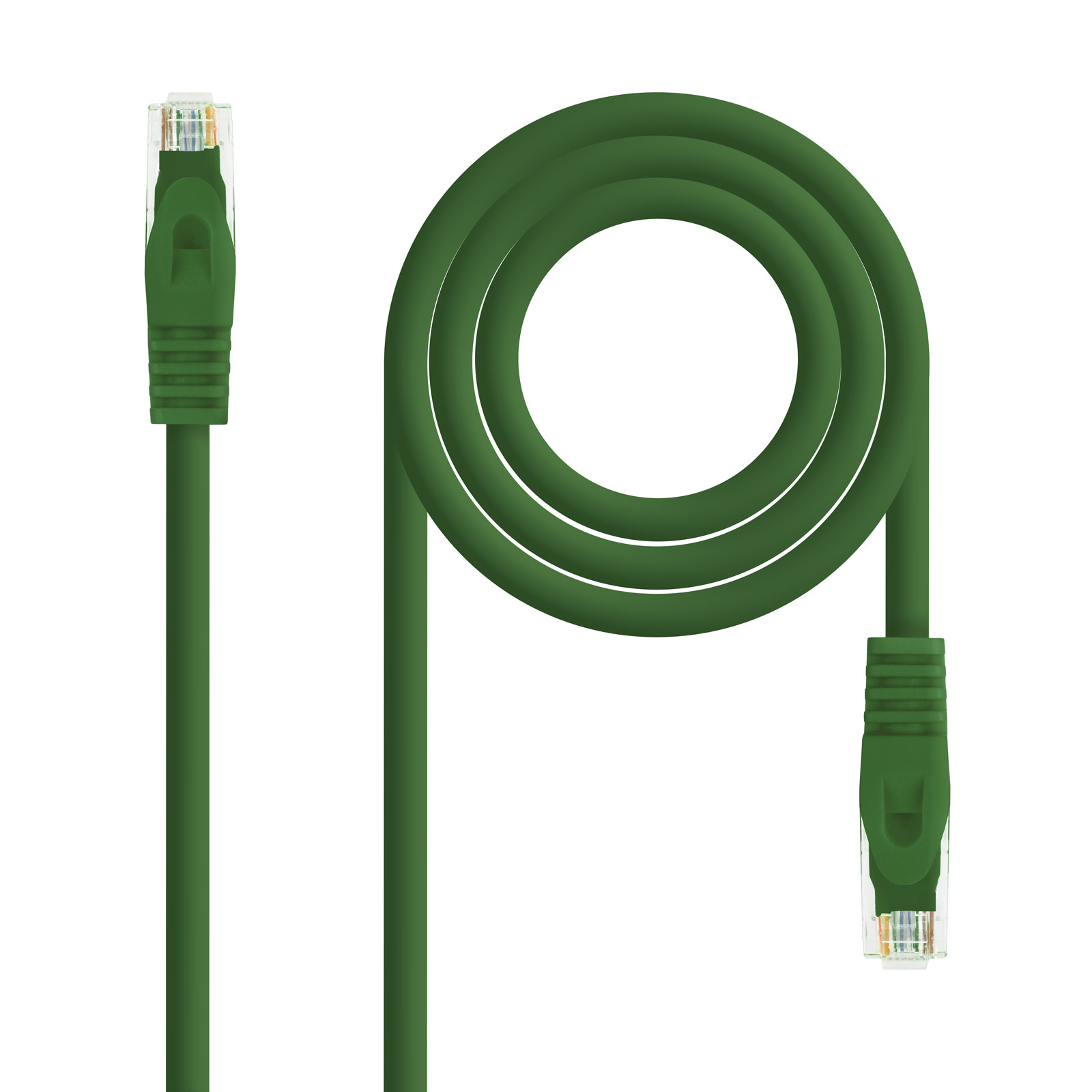 NANOCABLE Cable Red Latiguillo RJ45 LSZH CAT.6A UTP AWG24, Verde, 25 cm, 0,25 m, Cat6a, U/UTP (UTP), RJ-45, RJ-45, Verde