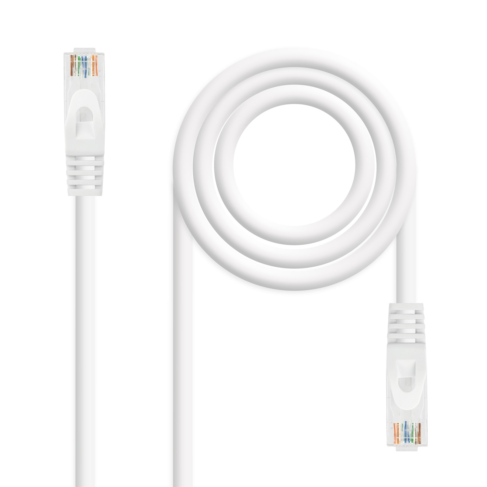 NANOCABLE Cable Red Latiguillo RJ45 LSZH CAT.6A UTP AWG24, Blanco, 25 cm, 0,25 m, Cat6a, U/UTP (UTP), RJ-45, RJ-45, Blanco