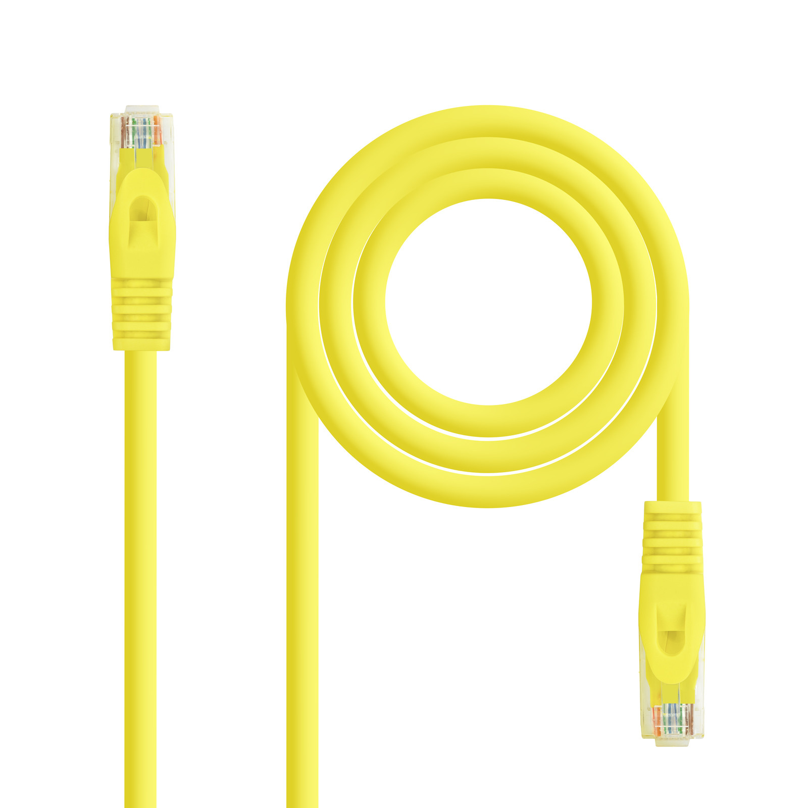 NANOCABLE Cable Red Latiguillo RJ45 LSZH CAT.6A UTP AWG24, Amarillo, 30 cm, 0,3 m, Cat6a, U/UTP (UTP), RJ-45, RJ-45, Amarillo