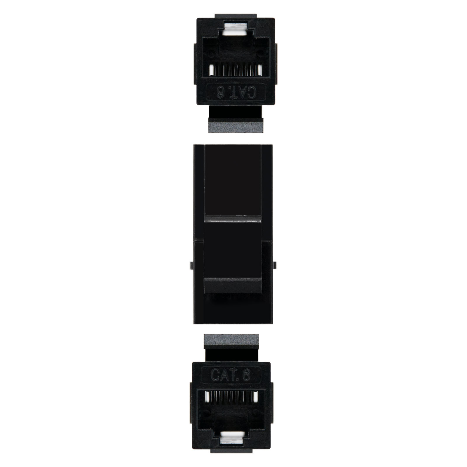 NANOCABLE EMPALME RJ45 CAT.6 UTP, Negro, RoHS, 1 cm, 160 mm, 100 mm, 10 g
