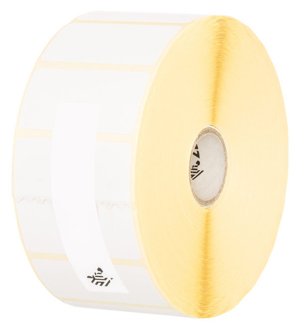 ZEBRA Label, Paper, 102x64mm, Thermal Transfer, Z-Select 2000T, Coated, Permanent Adhesive, 25mm Core, Perforation