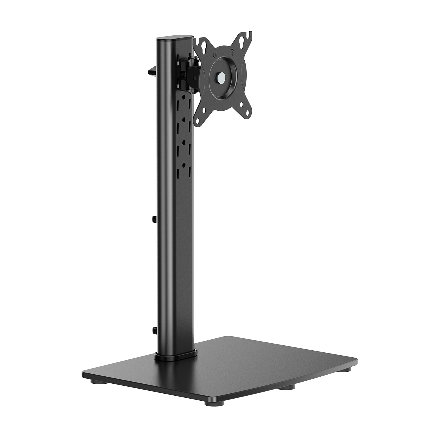 AISENS - SOPORTE DE MESA CON PEANA ECO GIRATORIO E INCLINABLE PARA MONITOR/TV 12KG DE 17-34, NEGRO