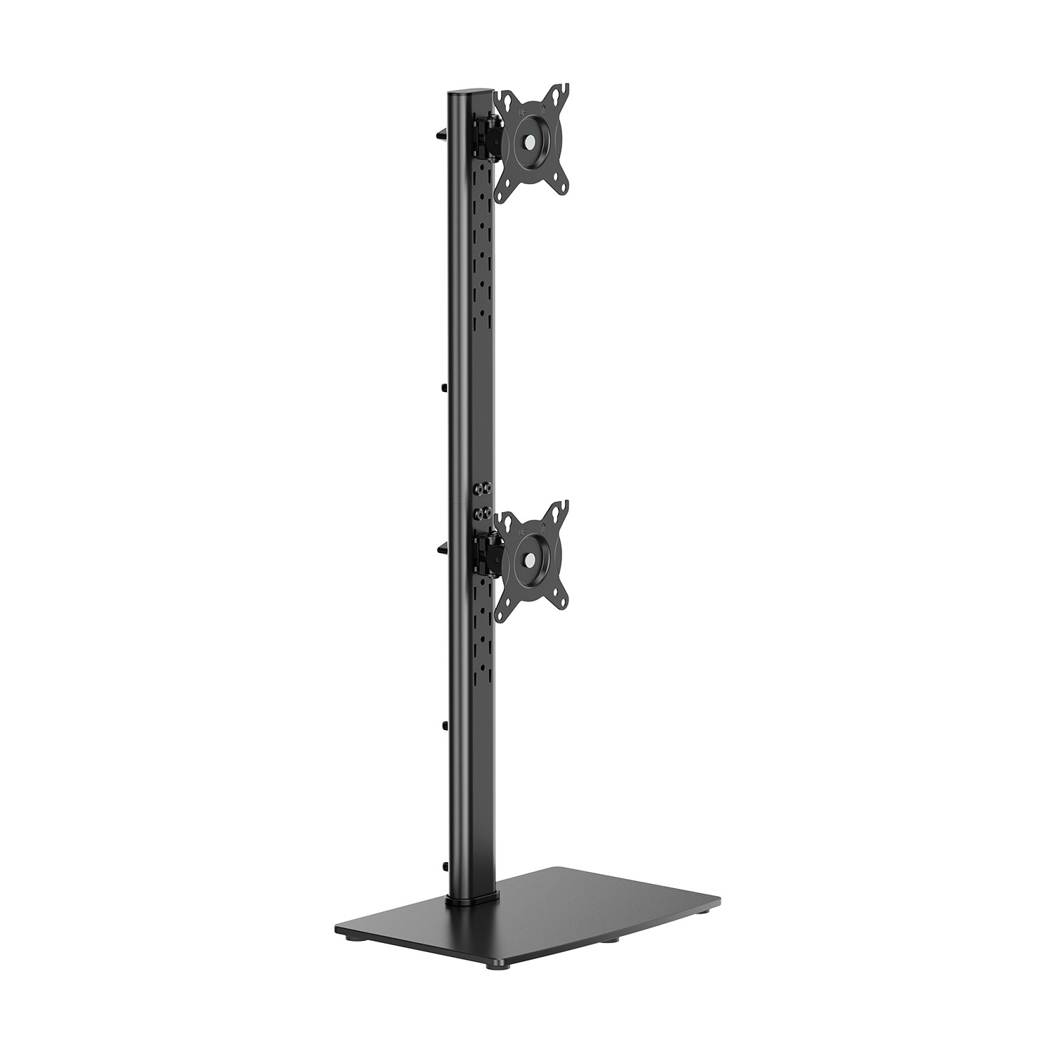 AISENS - SOPORTE DE MESA CON PEANA ECO GIRATORIO E INCLINABLE PARA 2 MONITOR/TV 12KG DE 17-34, NEGRO