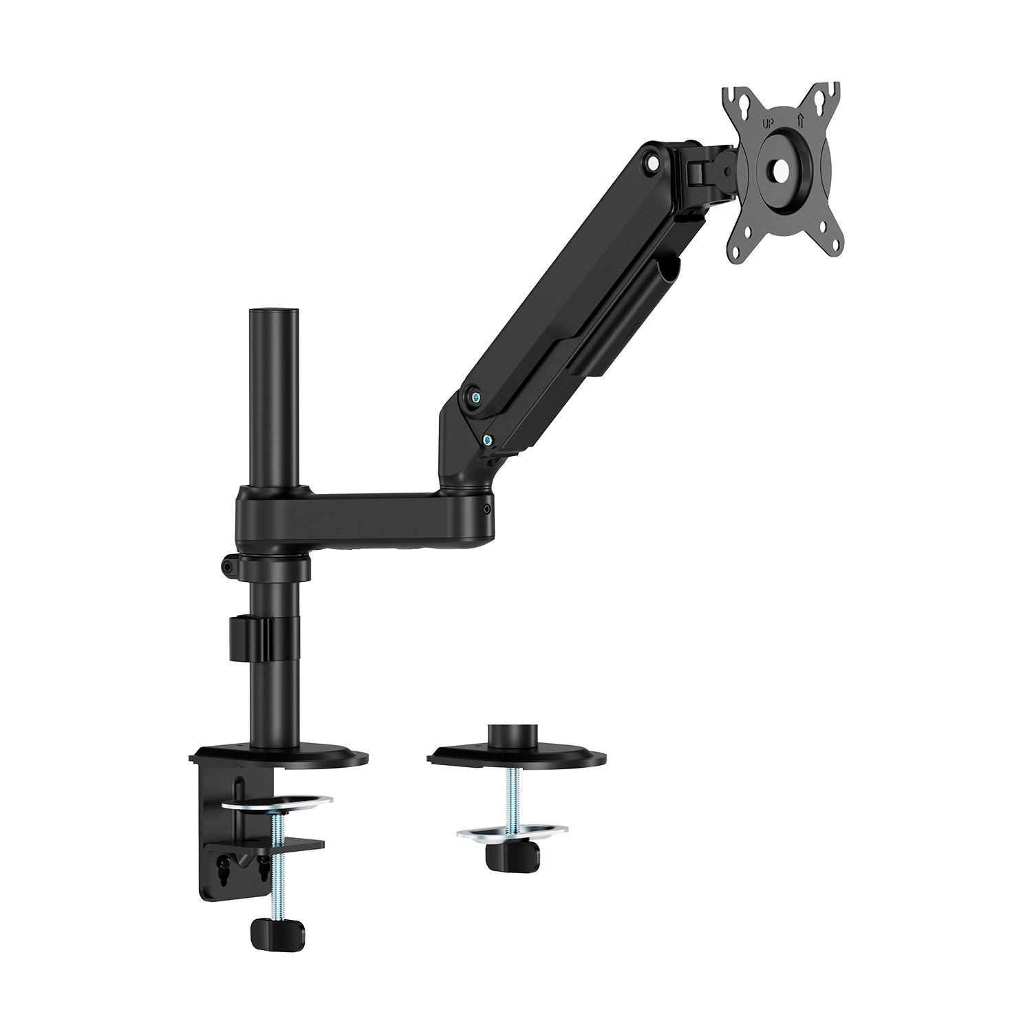 AISENS - SOPORTE DE MESA ECO CONTRAPESO GIRATORIO E INCLINABLE PARA MONITOR/TV 9KG (3 PIVOTES, 1 BRAZO) DE 17-32, NEGRO
