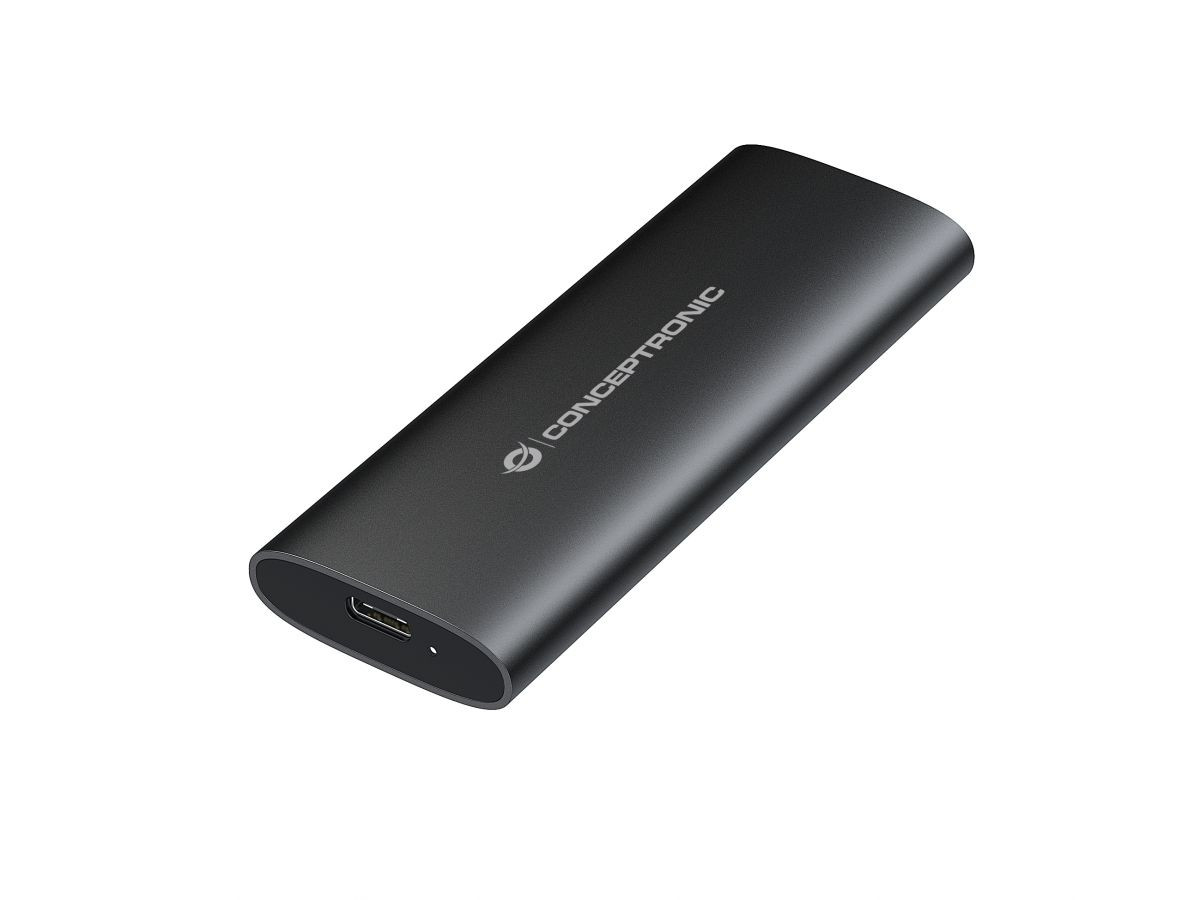 CONCEPTRONIC Caja externa para memoria DANTE04B M.2 SATA/NVMe Carcasa SSD USB 3.2 Gen 2, Protocolo Dual