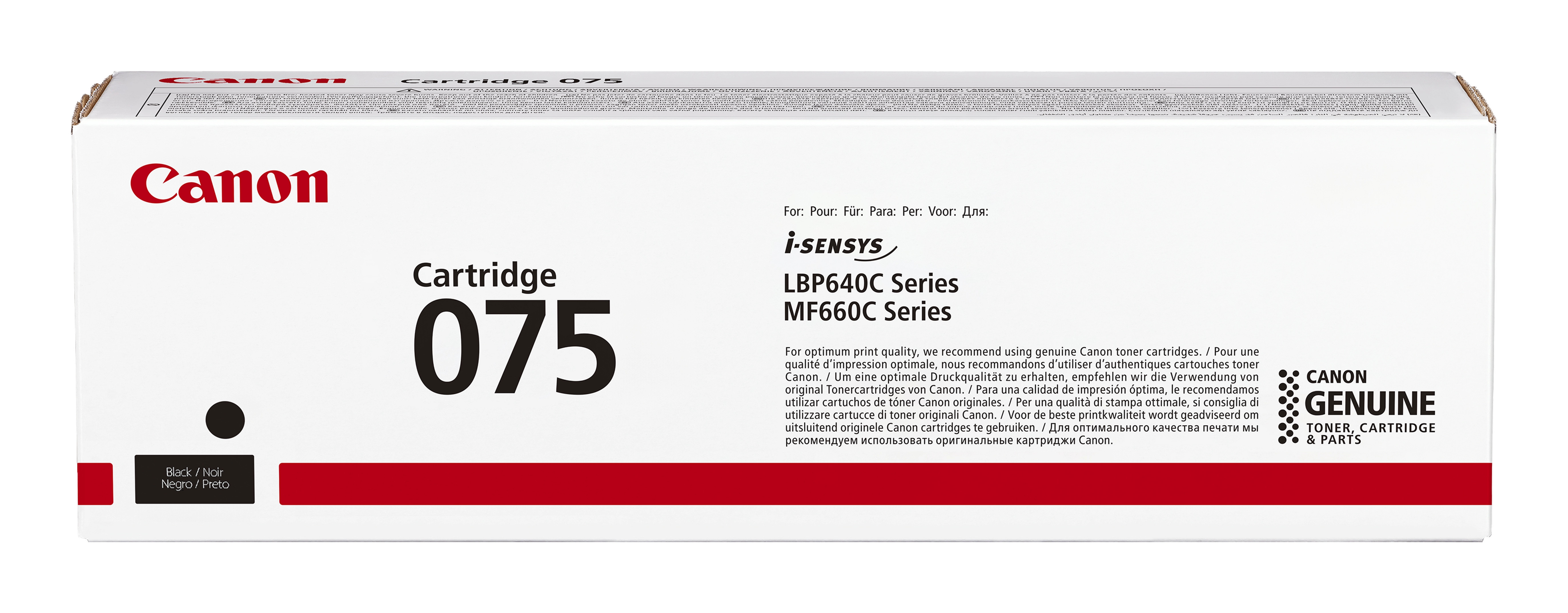 CANON Toner 075 K: LBP646 LBP647 MF664 MF667 black 1.400p.