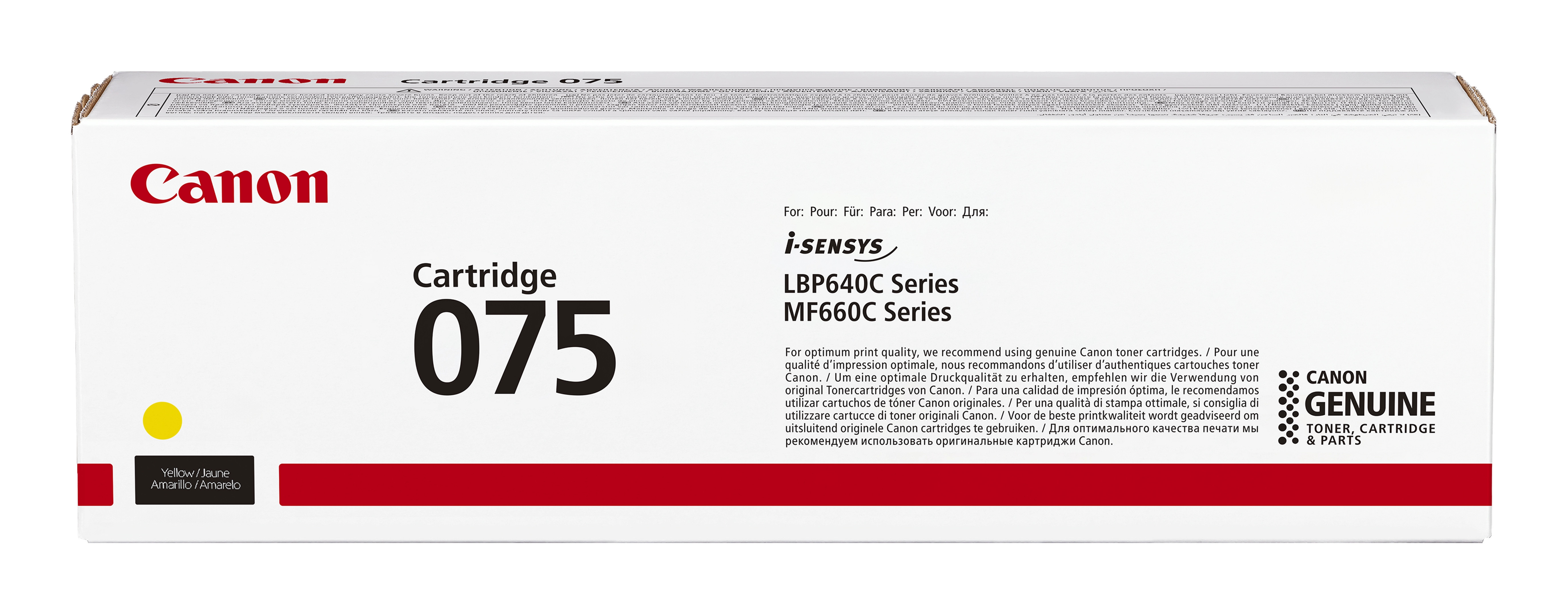 CANON Toner 075 C: LBP646 LBP647 MF664 MF667 yellow 1.200p