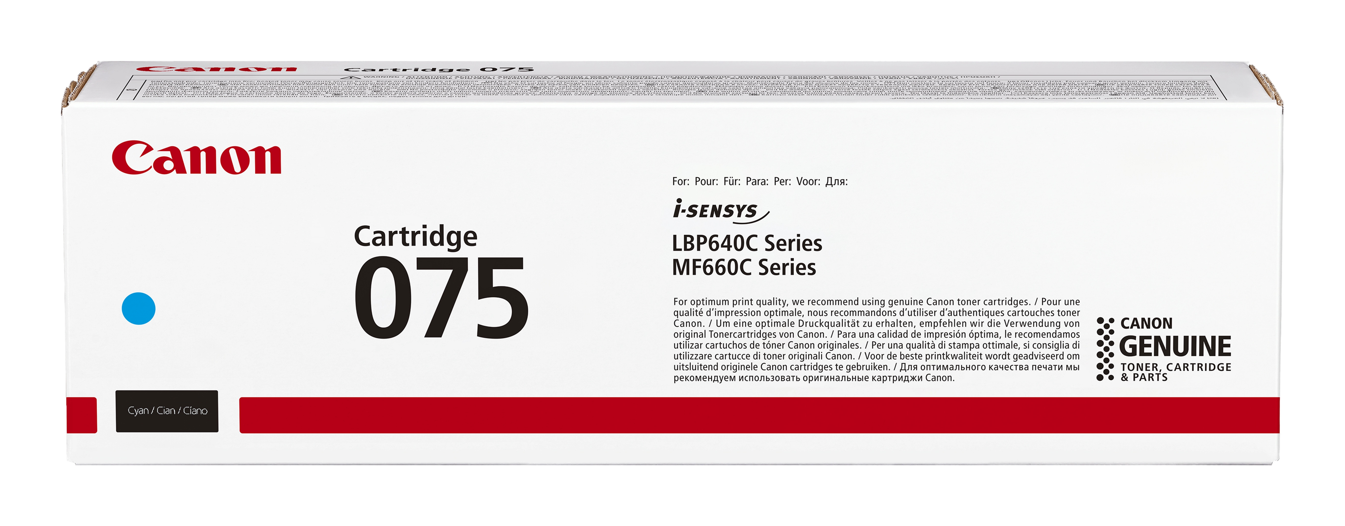CANON Toner 075 C: LBP646 LBP647 MF664 MF667 cyan 1.200p