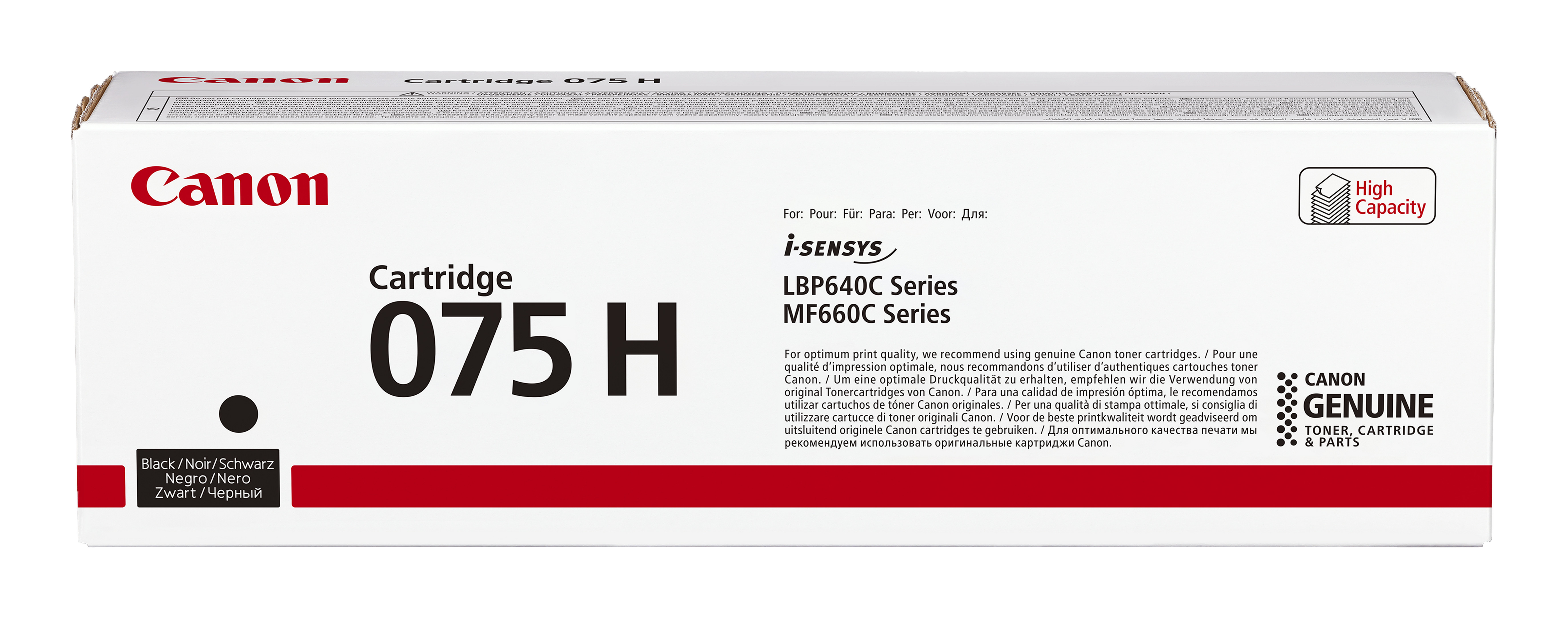 CANON Toner 075H BK: LBP646 LBP647 MF664 MF667 black 3.500p.
