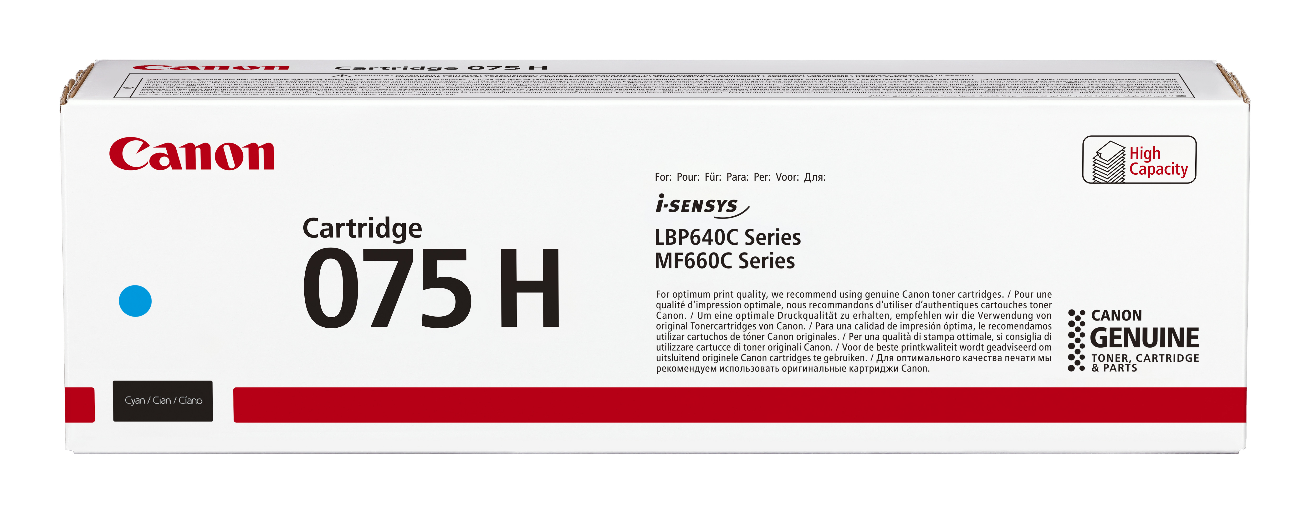 CANON Toner 075H C: LBP646 LBP647 MF664 MF667 cyan 2.500p