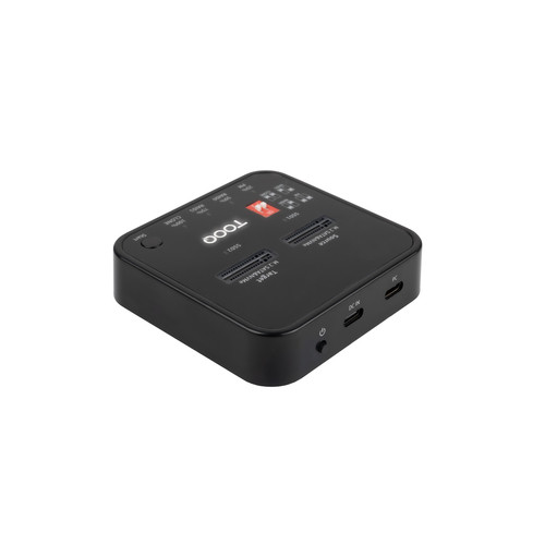 TOOQ DOCK 2xSSD M.2 NVMe PICe USB-C3.2 Gen2 CLONE NEGRO