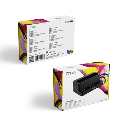 TOOQ DOCK 2xSSD M.2 NVMe+1xSATA 2,5"/3,5" USB 3.2 CLONE