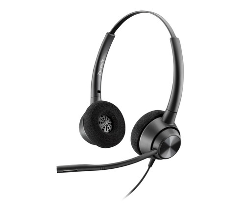POLY EncorePro 320 with Quick Disconnect Binaural Headset TAA