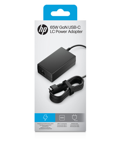 HP Cargador 65W GaN USB-C LC Power Adapter EURO