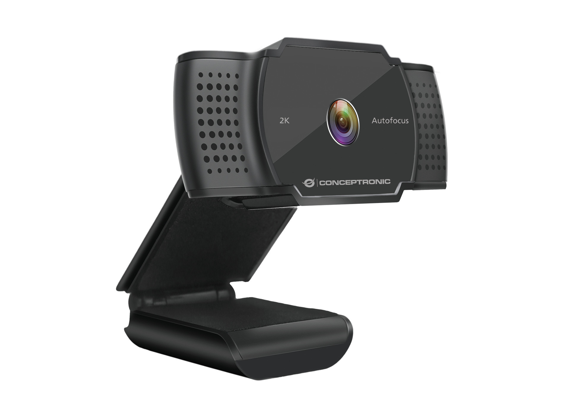 CONCEPTRONIC Camara web AMDIS02B 2K Super HD con enfoque automatico y microfono AMDIS02B 2K Super HD Autofocus Webcam with Microphone