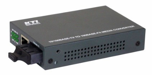 KTI 10/100TX to 100FX media converter, multimode, ST, 2Km (Agilent/Avago)