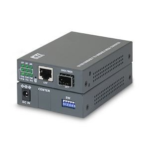 KTI Web Smart management 10/100/1000T to 1000SX Fiber media converter