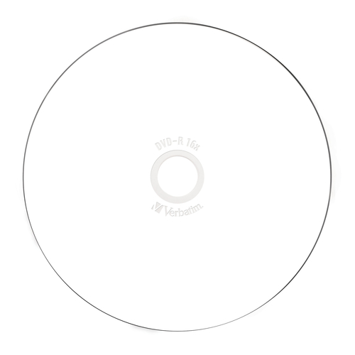 VERBATIM DVD-R 4.7GB 16x Imprimibles brillo (Tarrina 25)
