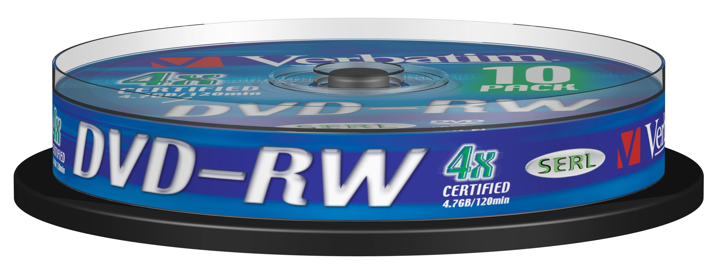 VERBATIM DVD-RW 4.7Gb 4x (Tarrina 10 unidades)