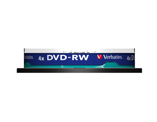 VERBATIM DVD-RW 4.7Gb 4x (Tarrina 10 unidades)