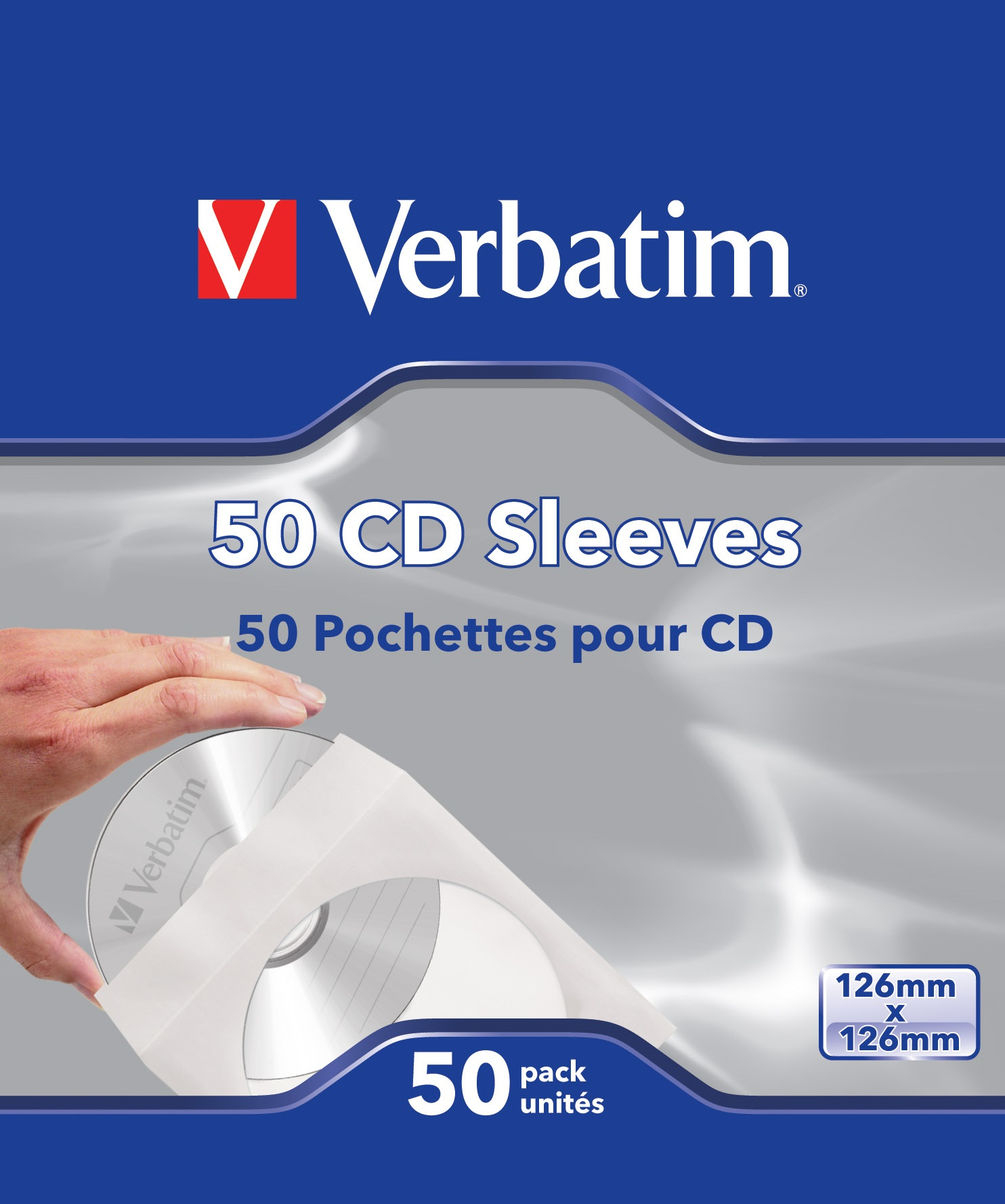 VERBATIM Fundas para CD´S de papel (Pack 50)