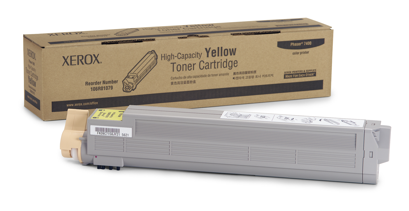XEROX Toner TEKTRONIX Phaser 7400 Amarillo gran capacidad