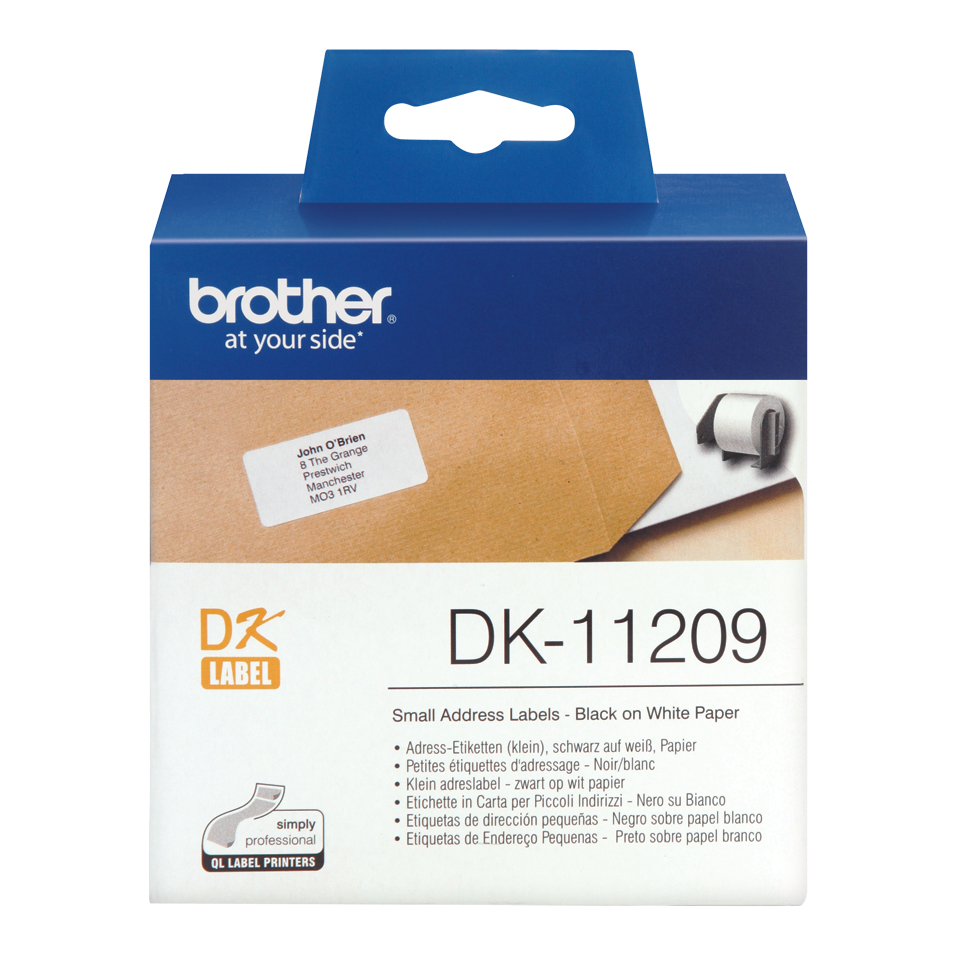BROTHER Rollo de Etiquetas de 62x29mm de 800 Uds.