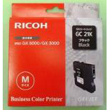 RICOH GX3000/3050n/5050n Tinta gel Type GC-21K Negro