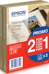 Epson Papel Premium Glossy Photo 255 gr, 10 x 15cm, 40h. Promocion 2x1