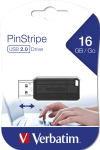 VERBATIM PEN DRIVE PINSTRIPE 16GB NEGRO