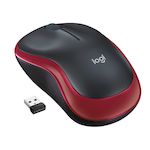 LOGITECH Raton m185 optico wireless rojo 2.4ghz