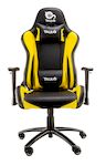 Talius silla Lizard V2 gaming black/yellow 2D, butterfly, base metal, ruedas 60mm nylon, gas clase 4