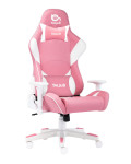 Talius silla Dragonfly gaming white/pink, 2D, butterfly, base nylon, ruedas 60mm nylon, gas clase 4,