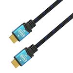 AISENS - CABLE HDMI V2.0 PREMIUM ALTA VELOCIDAD / HEC 4K@60HZ 18GBPS, A/M-A/M, NEGRO/AZUL, 1.0M