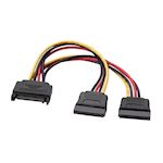 AISENS - CABLE SATA ALIMENTACIoN, SATA/M-2XSATA/H, 20CM