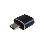 AISENS - MINI ADAPTADOR USB 3.1 GEN2 3A, TIPO USB-C/M-A/H, NEGRO